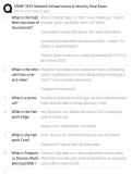 COMP 3533 Network Infrastructure and Security Final Exam Study Guide 2026&sol;2027 Accurate Questions with Correct Detailed Solutions &vert;&vert; 100&percnt; Guaranteed Pass Newest Version