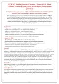 NUR 265 Medical-Surgical Nursing Practice Exam&colon; 200&plus; Questions with Rationales
