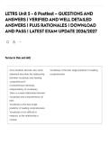 LETRS Unit 5 - 8 Posttest &ndash; QUESTIONS AND ANSWERS &vert; VERIFIED AND WELL DETAILED ANSWERS &vert; PLUS RATIONALES &vert; DOWNLOAD AND PASS &vert; LATEST EXAM UPDATE 2026&sol;2027