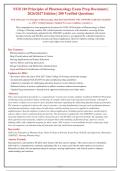 NUR 210 Principles of Pharmacology Exam 1-4 &lpar;2026&sol;2027&rpar; &vert; 200 Q&A with Rationales &vert; Galen College of Nursing &vert; Updated for 2026 Curriculum