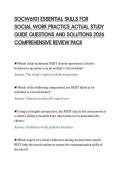 SOCW6101 ESSENTIAL SKILLS FOR&NewLine;SOCIAL WORK PRACTICE ACTUAL STUDY&NewLine;GUIDE QUESTIONS AND SOLUTIONS 2026&NewLine;COMPREHENSIVE REVIEW PACK
