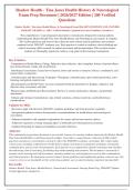 Shadow Health Tina Jones Health History & Neurological Exam &vert; 200 Verified Q&A &vert; 2026&sol;2027 Update &vert; Graded A&plus;