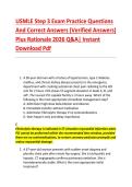 USMLE Step 3 Exam Practice Questions &NewLine;And Correct Answers &lpar;Verified Answers&rpar; &NewLine;Plus Rationale 2026 Q&A&vert; Instant &NewLine;Download Pdf 