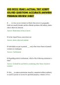 SOD RCCG YEAR 3 ACTUAL TEST SCRIPT&NewLine;SOLVED QUESTIONS ACCURATE ANSWERS&NewLine;PREMIUM REVIEW SHEET&NewLine;