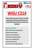 WGU C214 Financial Management Final Exam 2026&sol;2027 &lpar;COMPLETE PACKAGE&rpar;