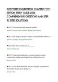 SOFTWARE ENGINEERING CHAPTER 7 9TH&NewLine;EDITION STUDY GUIDE 2026&NewLine;COMPREHENSIVE QUESTIONS AND STEP&NewLine;BY STEP SOLUTIONS