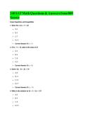 240 SAT Math Questions & Answers from 800 Scorer&NewLine;