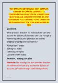 Test Bank 7th Edition 2026-2027&colon; The Complete Chapter-by-Chapter Study Guide with 100&plus; Verified Practice Questions and Step-by-Step Rationales &vert; Updated for Nursing Fundamentals & Medical-Surgical Success