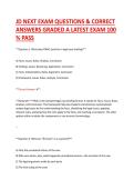 JD NEXT EXAM QUESTIONS & CORRECT&NewLine;ANSWERS GRADED A LATEST EXAM 100&NewLine;&percnt; PASS