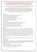 NC Assisted Living Administrator Exam 2026&sol;2027 &vert; 250 Verified Q&A with Rationales