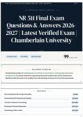 NR 511 Final Exam Questions & Answers 2026-2027 &vert; Latest Verified Exam &vert; Chamberlain University