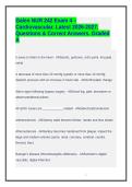 Galen NUR 242 Exam 4 &ndash; Cardiovascular&period; Latest 2026-2027&period; Questions & Correct Answers&period; Graded A