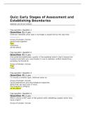 EDCO 820 Quiz 2&colon; Early Stages of Assessment and Establishing Boundaries &vert; 20 Questions and Answers &vert; 2026 Update &vert;100&percnt; Correct&period;