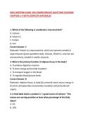 HNSC MIDTERM EXAM&colon; 200 COMPREHENSIVE QUESTIONS COVERING CHAPTERS 1-4 WITH COMPLETE RATIONALES