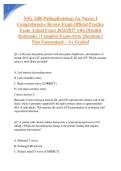 NSG 3280 Pathophysiology for Nurses I Comprehensive Review Exam Official Practice Exam Actual Exam 2026&sol;2027 with Detailed Rationales &vert; Complete Exam-Style Questions &vert; Pass Guaranteed &ndash; A&plus; Graded&NewLine;&NewLine;