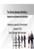 WGU D520 Capstone Task 4&colon;Business Plan Presentation &vert; Latest  Update with complete solution&period;