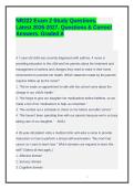 NR222 Exam 2 Study Questions&period; Latest 2026-2027&period; Questions & Correct Answers&period; Graded A