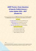 AANP Practice &vert; Exam Questions & Expertly Verified Answers &vert; Latest Update 2026 &ndash; 2027 &lpar;Graded A&plus;&rpar;&NewLine;