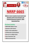 NRRP 6665 Midterm Exam 2026&sol;2027 Complete Study Guide Exam Questions with Correct Answers and Detailed Rationales Graded A&plus; 100&percnt; Guaranteed Pass