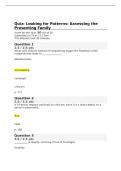 EDCO 820 Quiz 6&colon; Looking for Patterns&mdash;Assessing the Presenting Family &vert; 20 Questions and Answers &vert; 2026 Update &vert; 100&percnt; Correct&period;