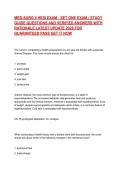 MED-SURG II HESI EXAM - SET ONE EXAM &sol; STUDY GUIDE QUESTIONS AND VERIFIED ANSWERS WITH RATIONALE LATEST UPDATE 2026 FOR GUARANTEED PASS GET IT NOW
