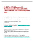ANCC PMHNP IQ Domains 1-5 Practice Questions and Answers&NewLine;&NewLine;