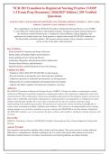 NUR 283 COMP 1-3 EXAMS 2026&sol;2027&colon; Transition to Registered Nursing Practice &vert; 250 Verified Q&A with Rationales