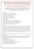 CIEMT Quiz &num;9 Toxicology & Environmental Emergency 2026-2027 &vert; 200 Verified Questions with Rationales &vert; Graded A&plus;