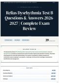 Relias Dysrhythmia Test B Questions & Answers 2026-2027 &vert; Complete Exam Review