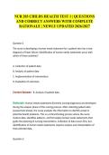 NUR 203 CHILDS HEALTH TEST 1 &vert; QUESTIONS AND CORRECT ANSWERS WITH COMPLETE RATIONALE &vert; NEWLY UPDATED 2026&sol;2027