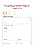 NUR 203 Exam 1 Review Questions and Answers with Complete Solutions &vert; Graded A&plus; &vert; Newly Updated 2026&sol;27