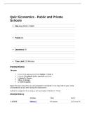 EDUC 648 Quiz 1&colon; Economics&mdash;Public and Private Schools &vert; 30 Questions and Answers &vert; 2026 Update &vert; 100&percnt; Correct&period;