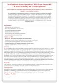 CBIS Exam 2026-2027 &vert; 200 Verified Questions with Rationales &vert; Certified Brain Injury Specialist Practice Test &vert; Updated for Latest Guidelines &vert; Graded A&plus;