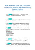NFHS Basketball Exam Part II Questions &NewLine;and Answers Updated 2026&sol;2027 Version &vert; &NewLine;Verified Answers 