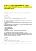 GNRS 515 Patho Exam 4 Questions and Answers &vert;&NewLine;Latest Update 2026&sol;2027 &vert; Graded A&plus; &vert; 100&percnt; Correct &vert;&NewLine;Guaranteed Success&period; 