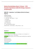 Relias Dysrhythmia Basic A Exam &ndash; 250 &NewLine;Practice Questions with ECG Strips&comma; Answers &NewLine;& Rationales 