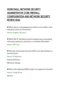 SONICWALL NETWORK SECURITY&NewLine;ADMINISTRATOR CORE FIREWALL&NewLine;CONFIGURATION AND NETWORK SECURITY&NewLine;REVIEW 2026&NewLine;