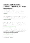 SONICWALL NETWORK SECURITY&NewLine;ADMINISTRATOR MOCK EXAM WITH ANSWER&NewLine;RATIONALES 2026
