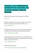 SONICWALL SNSA COMPREHENSIVE&NewLine;EXAMINATION TEST QUESTIONS AND&NewLine;SOLUTIONS VERIFIED COMPLETE&NewLine;RESOURCE