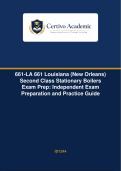 661-LA 661 Louisiana &lpar;New Orleans&rpar; Second Class Stationary Boilers Exam &vert; Revision Notes and Self-Assessment