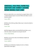 SONICWALL SNSA FINAL PAPER FULL&NewLine;QUESTIONS AND CORRECT ANSWERS&NewLine;EXPERT REVIEW STUDY SHEET&NewLine;