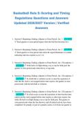 Basketball Rule 5&colon; Scoring and Timing &NewLine;Regulations Questions and Answers &NewLine;Updated 2026&sol;2027 Version &vert; Verified &NewLine;Answers 
