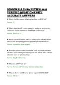 SONICWALL SNSA REVIEW 2026&NewLine;VERIFIED QUESTIONS WITH&NewLine;ACCURATE ANSWERS&NewLine;