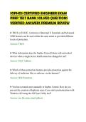 SOPHOS CERTIFIED ENGINEER EXAM&NewLine;PREP TEST BANK SOLVED QUESTIONS&NewLine;VERIFIED ANSWERS PREMIUM REVIEW