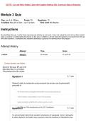 EL5753 - Law and Policy Module 2 Quiz with Complete Solutions 2026 American College of Education