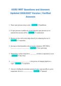 IICRC WRT Questions and Answers &NewLine;Updated 2026&sol;2027 Version &vert; Verified &NewLine;Answers 