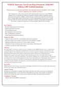 WEBCE Insurance Test 2026-2027 - 200 Verified Q&A with Rationales - A&plus; Graded