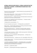 INTERNAL MEDICINE RAPID REVIEW &vert; INTERNAL MEDICINE PRACTICE QUESTIONS & ANSWERS &vert; COMPREHENSIVE BOARD EXAM STUDY GUIDE 2026&sol;2027&NewLine;&NewLine;