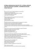 INTERNAL MEDICINE EXAM PRACTICE TEST &vert; INTERNAL MEDICINE PRACTICE QUESTIONS & ANSWERS &vert; COMPREHENSIVE BOARD REVIEW 2026&sol;2027