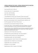 INTERNAL MEDICINE STUDY GUIDE &vert; INTERNAL MEDICINE PRACTICE QUESTIONS & ANSWERS &vert; COMPREHENSIVE BOARD REVIEW 2026&sol;2027